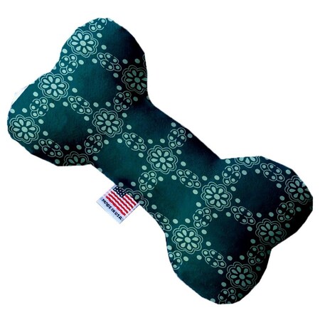 Mirage Pet Products Blue Flowers Canvas Bone Dog Toy 10 in. 1220-CTYBN10
